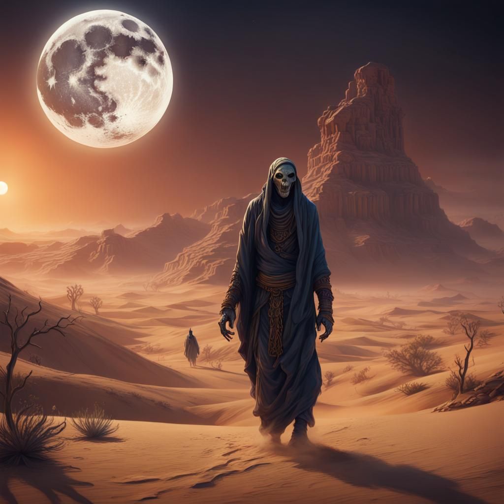 Ghoul in North African Desert Concept Art