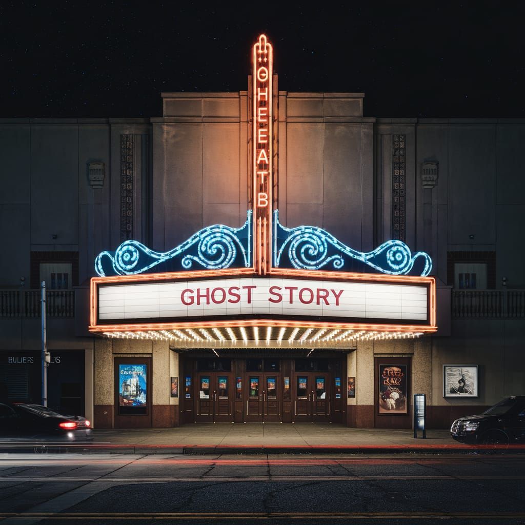 Nighttime Movie Theater Featuring Ghost Story