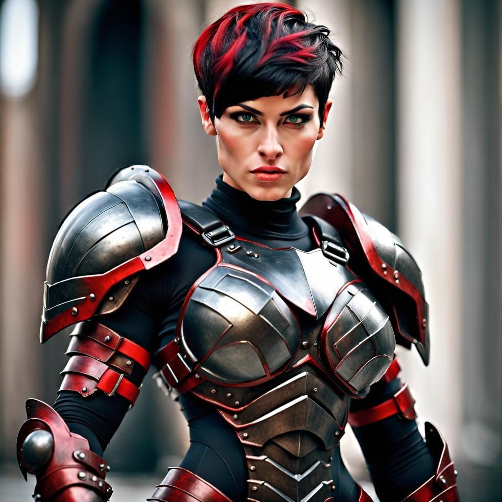 Armored Female Barbarian...
