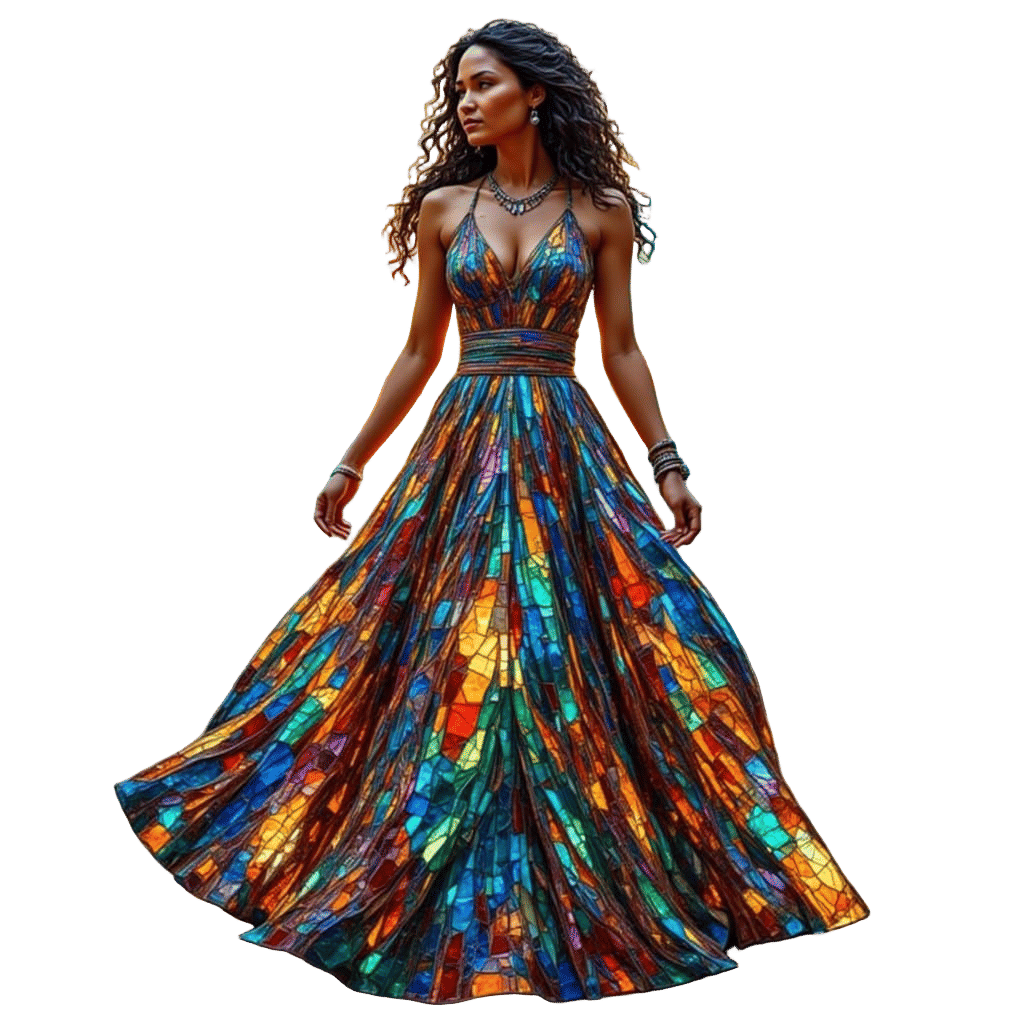 Stained Glass Beauty in Vibrant Mosaic Patterns