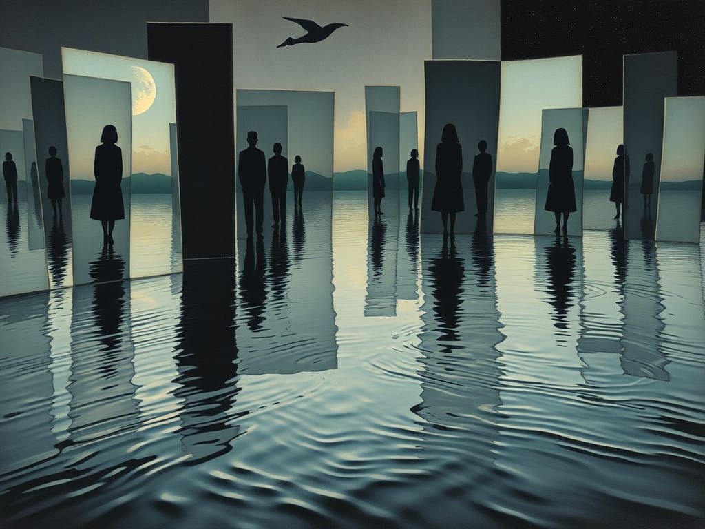 Surreal Dreamscapes with Fragmented Reflections