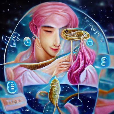 Libra: Astrological Sign in Detailed Oil Painting