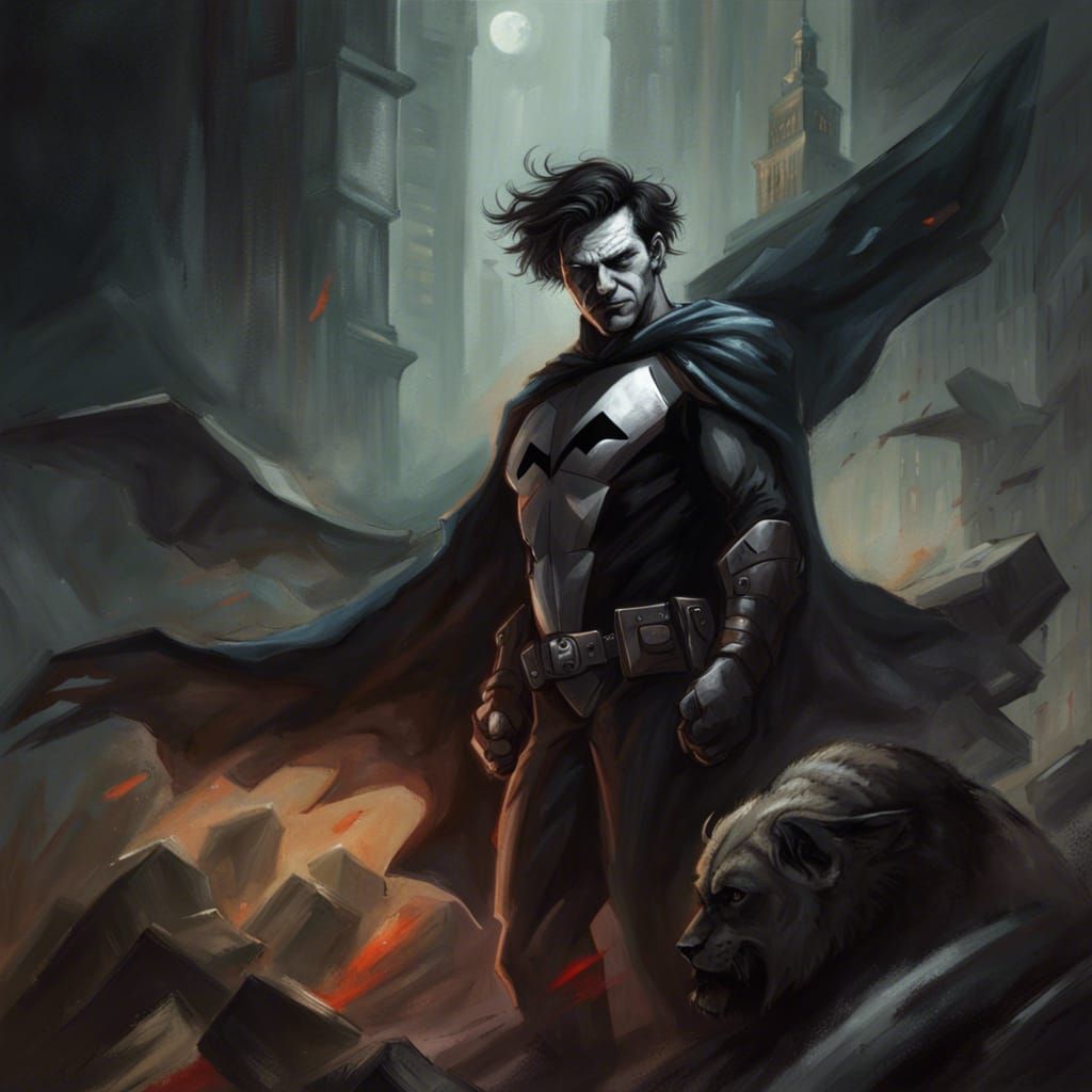 Sinister Hero: A Dark Fantasy Character Portrait