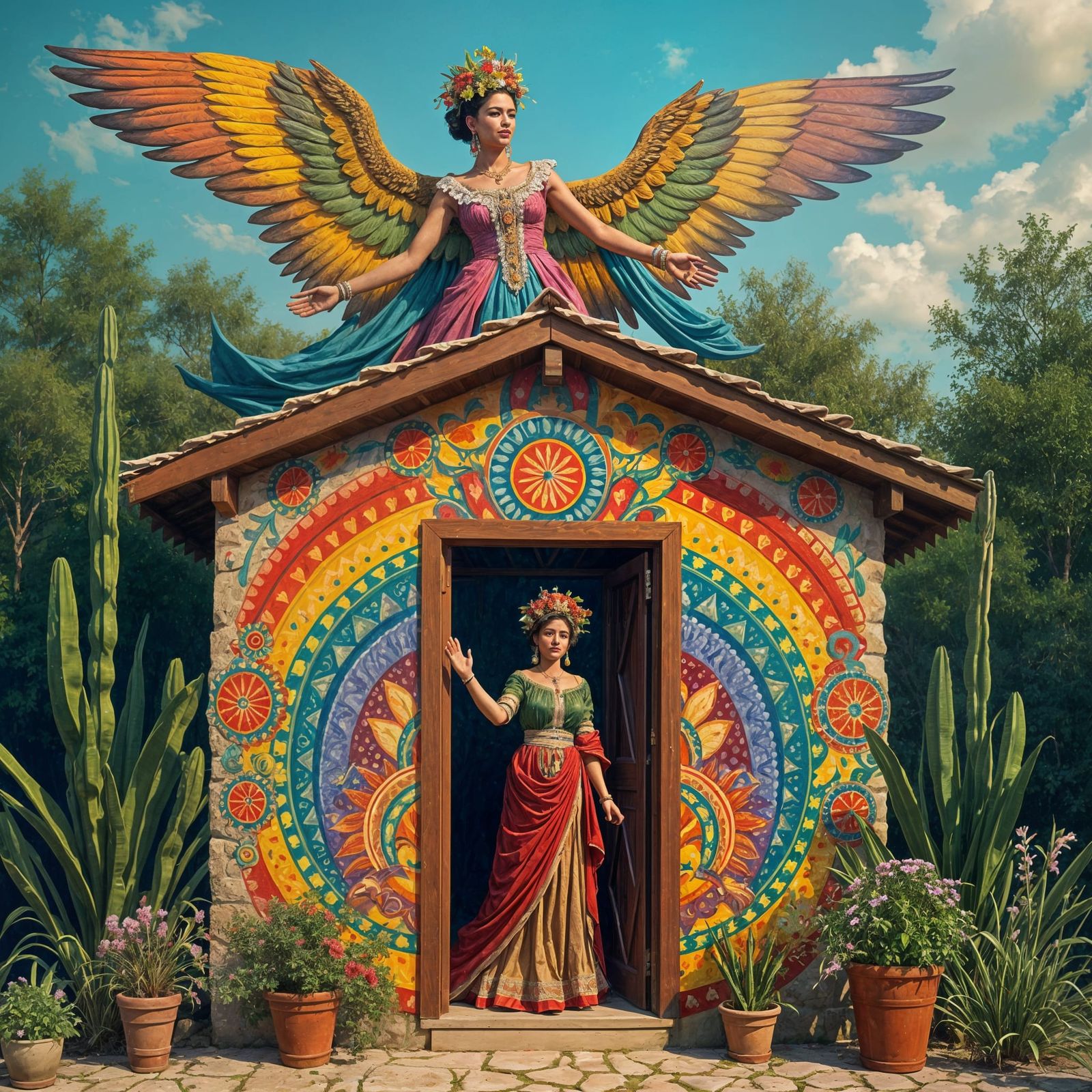 Angel of Frita Kalo Sanctuary Receiving Blessing