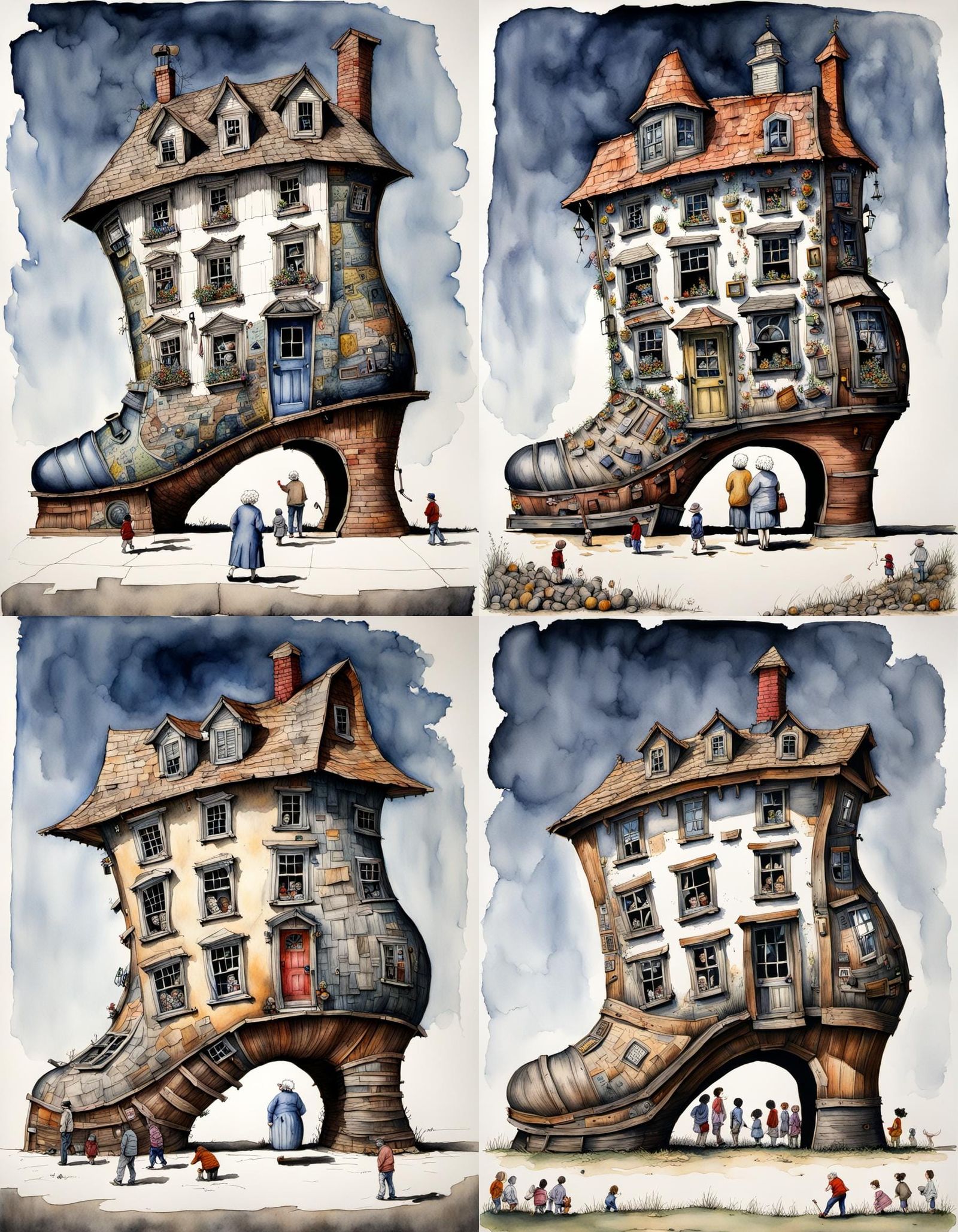 a little old lady that lived in a shoe