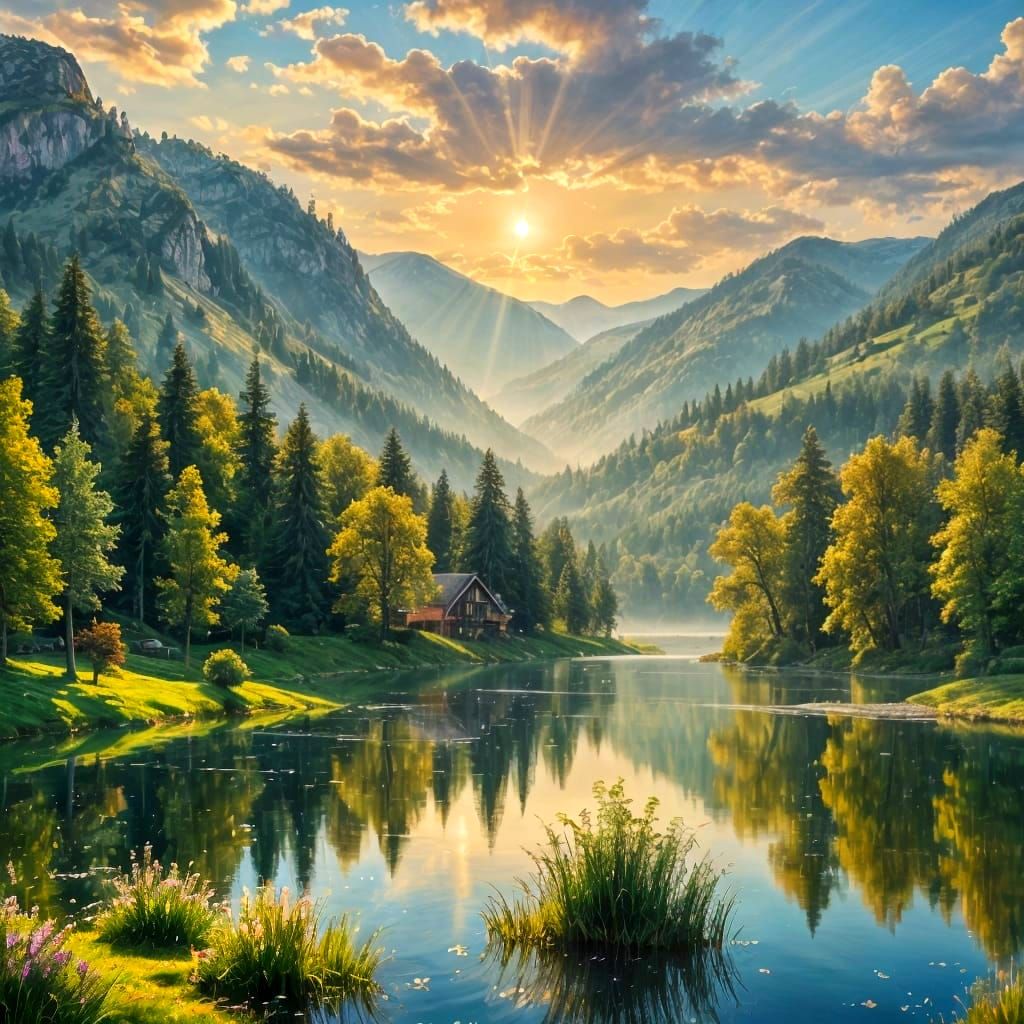 Beautiful View Generated by AI