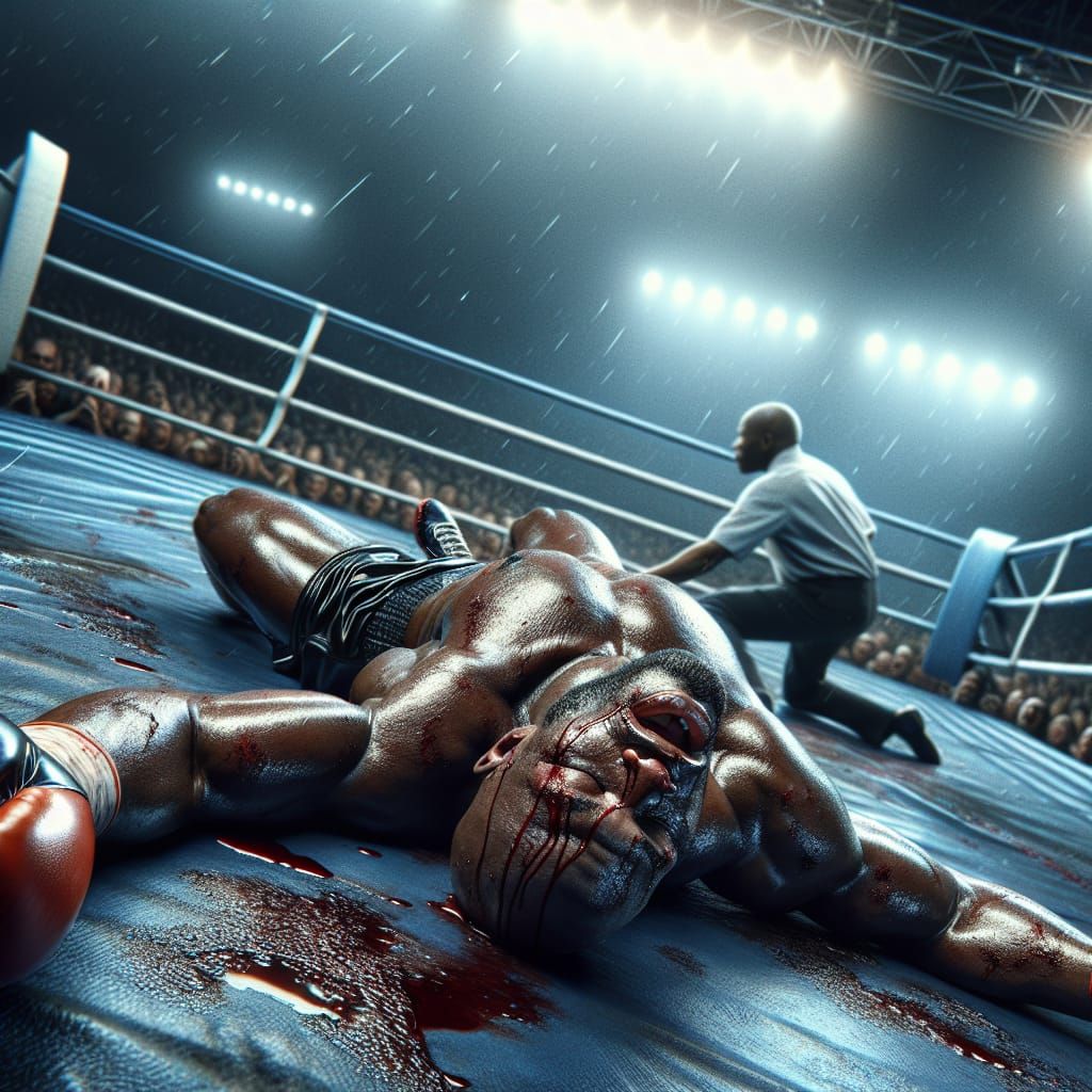 Boxer's Defeat: A Dramatic Digital Matte Painting