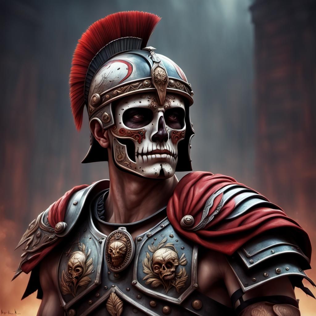 Roman centurion Muertos Emo Goth high resolution realistic s...