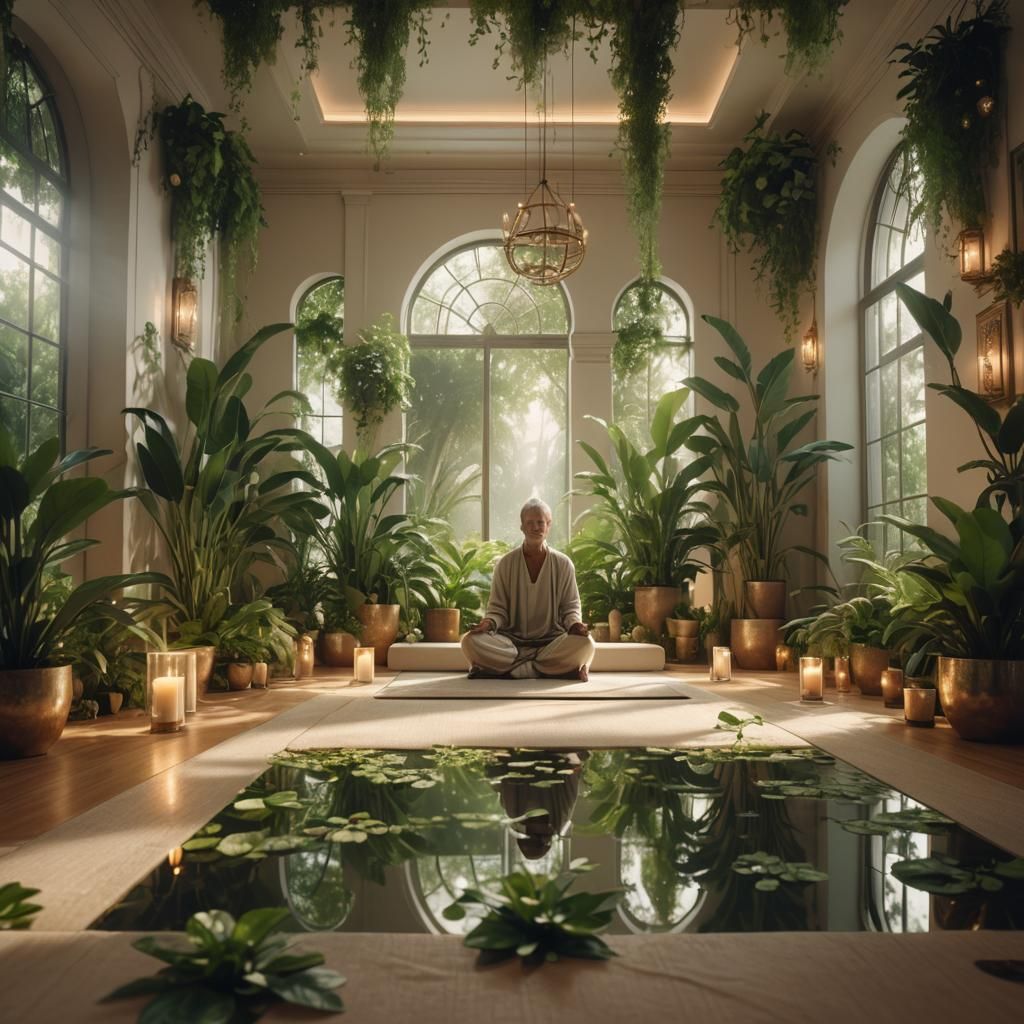 Meditative Serenity in a Minimalist Room