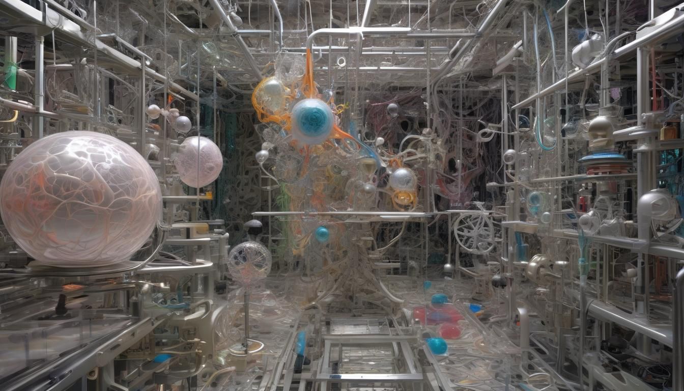 Abstract Scientific Experiment with Optical Nerve Stimulatio...