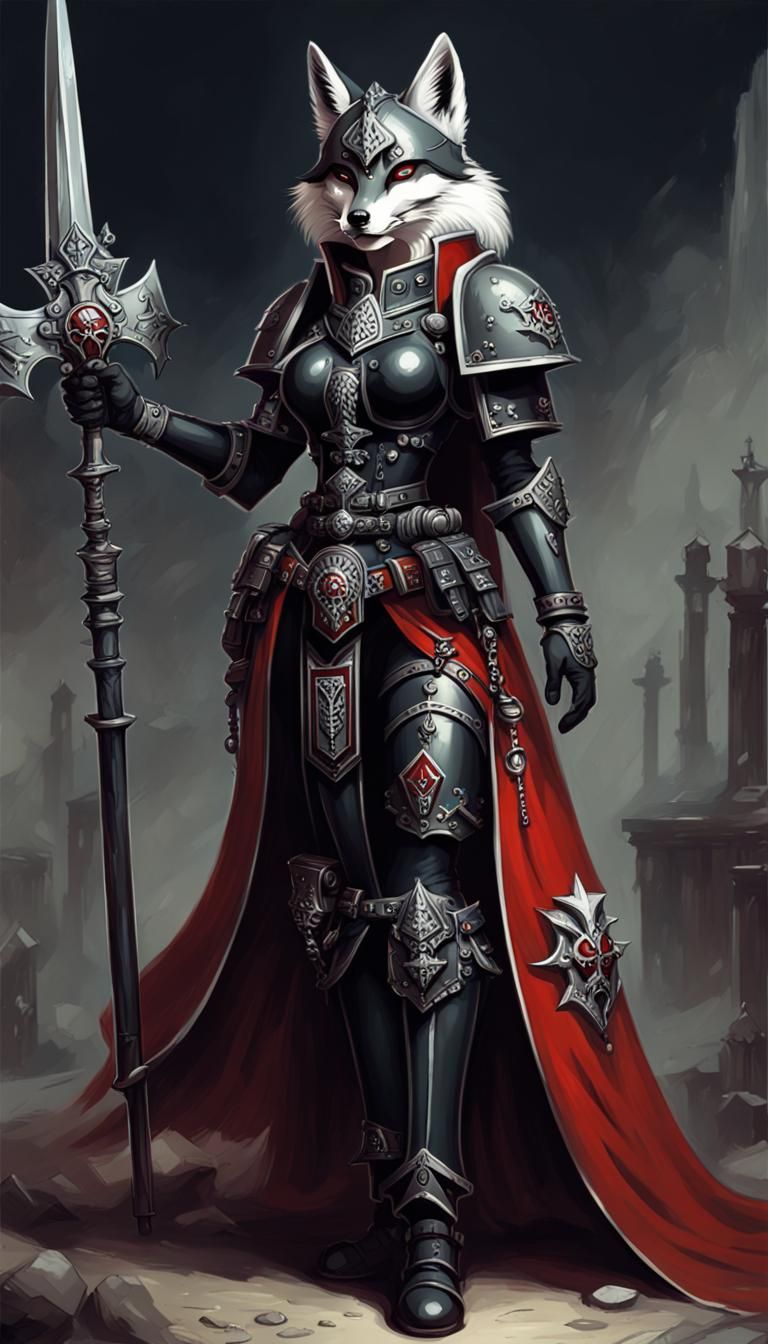 Adepta Sororitas Fox in Graphic Art Style