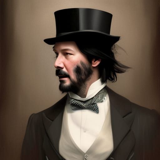 Keanu Reeves as Victorian Gentleman: Artstation Portrait