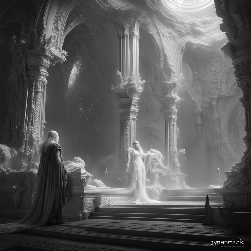 Luminescent Astral Traveler in Deep Space, Detailed Art