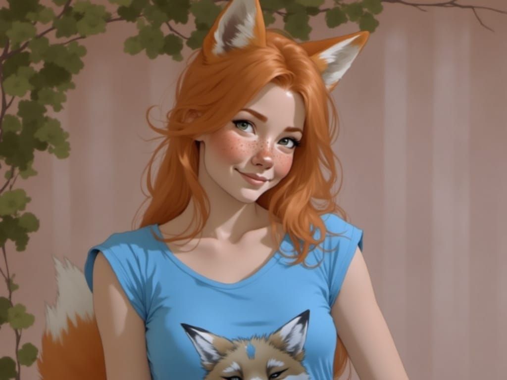 Fox-girl Vixen visiting the TV studio making the Semi-documentary "Fox-girl Vixen! Relic Hunter Extraordinaire!“ (PILOT)