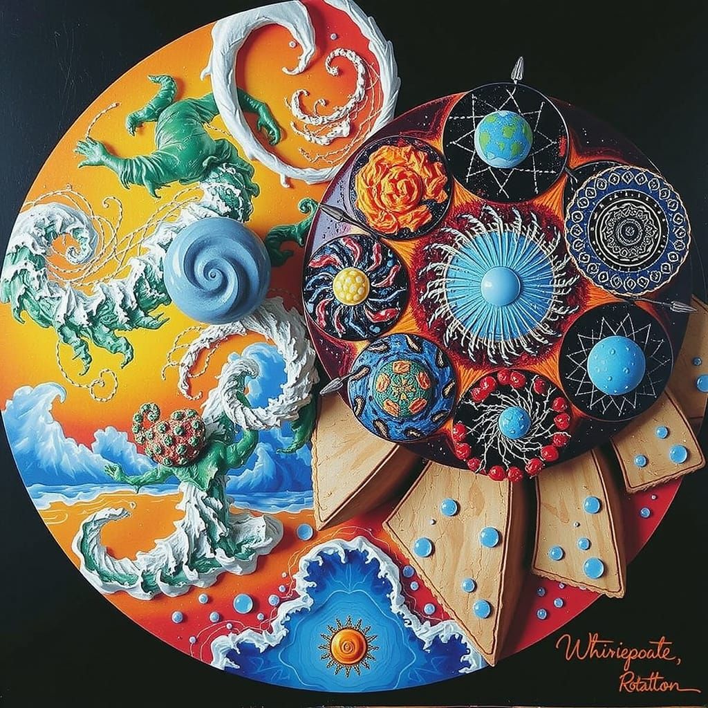 Abstract Swirling Vortex Motion