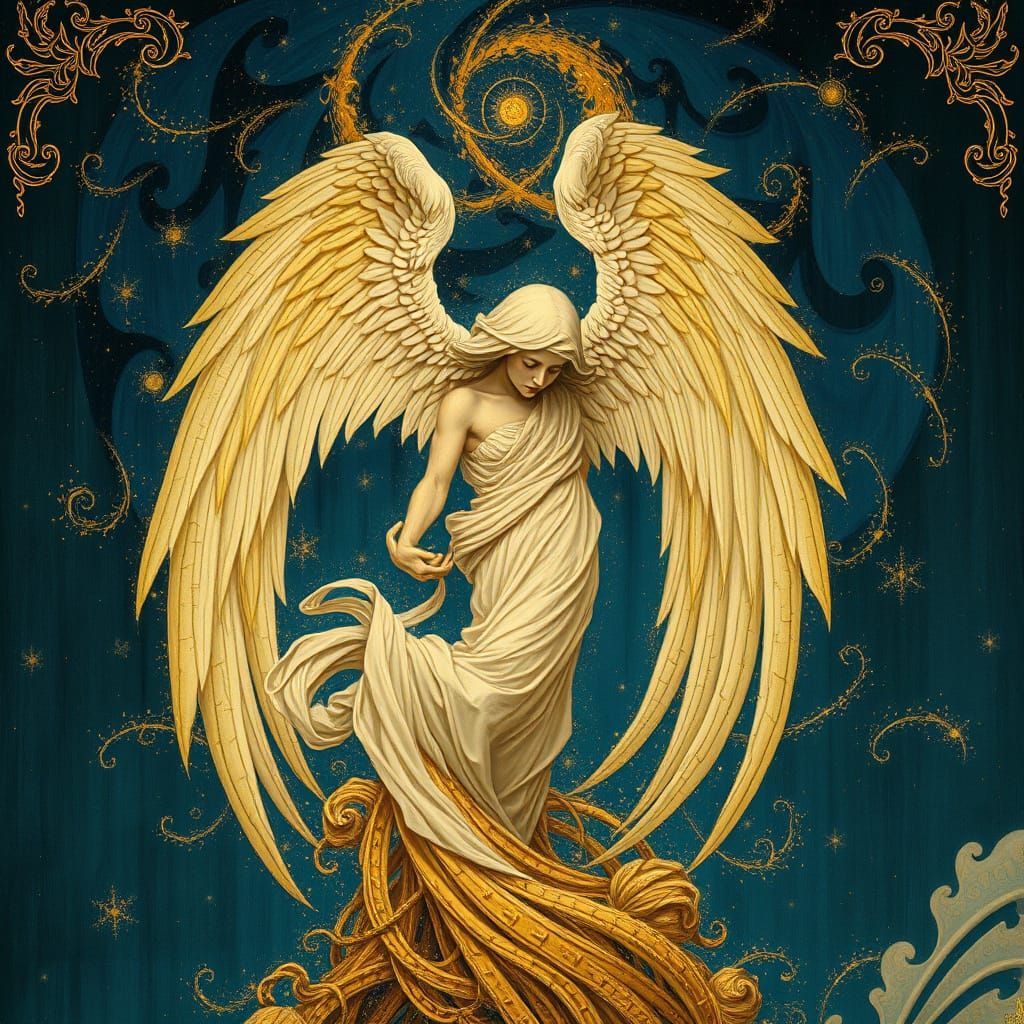 Angel of Merciful Death in Baroque Style