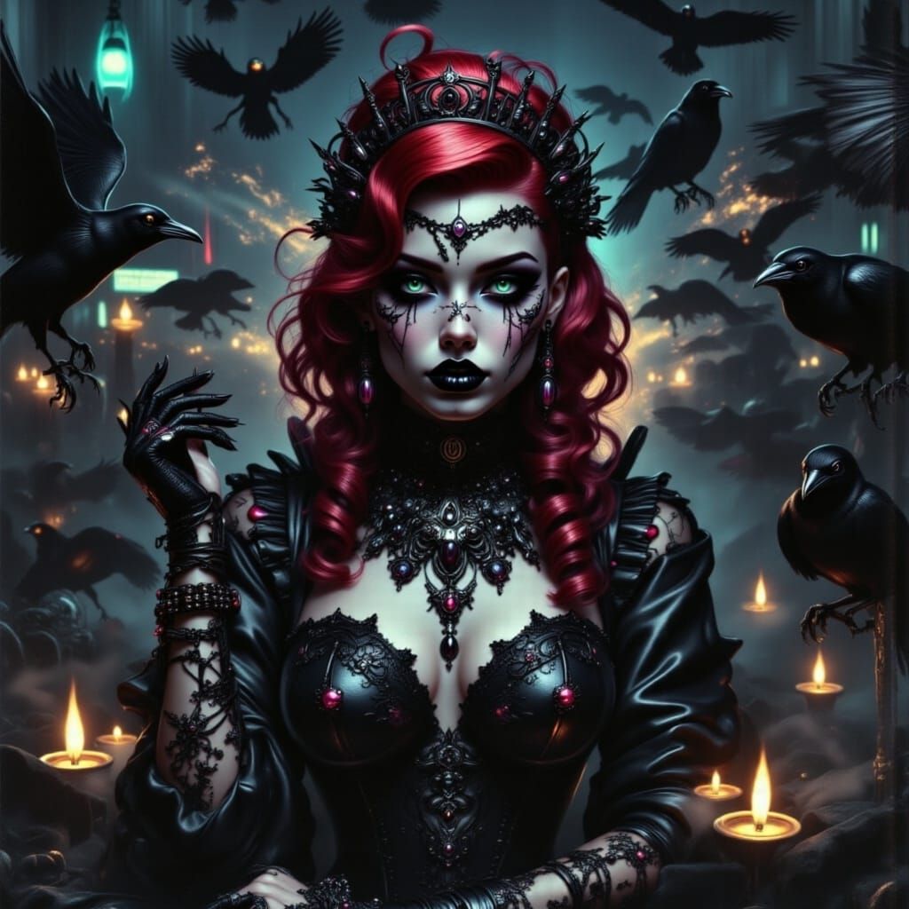 Cyberpunk Faeries and Fae Prince in Neon Wildfire