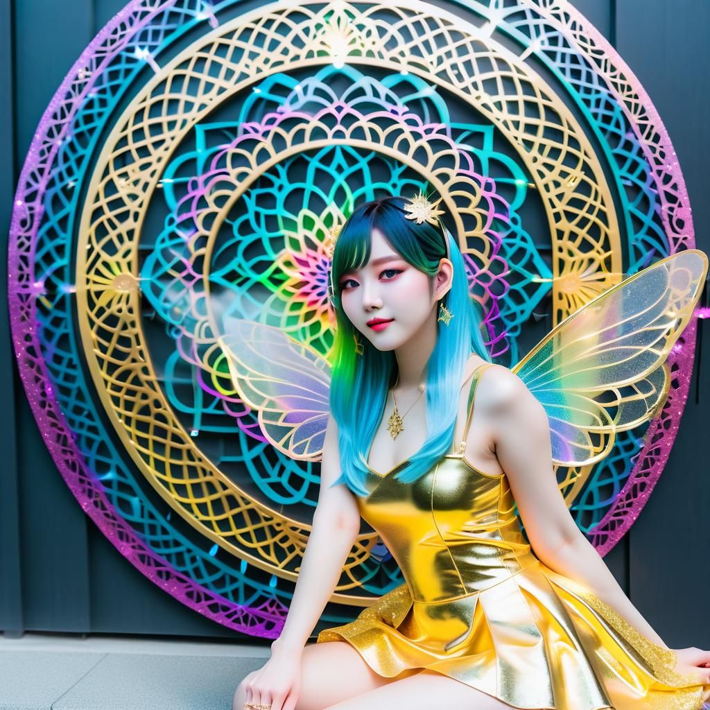 Korean Party Scene with Translucent Fairy Cosplayers