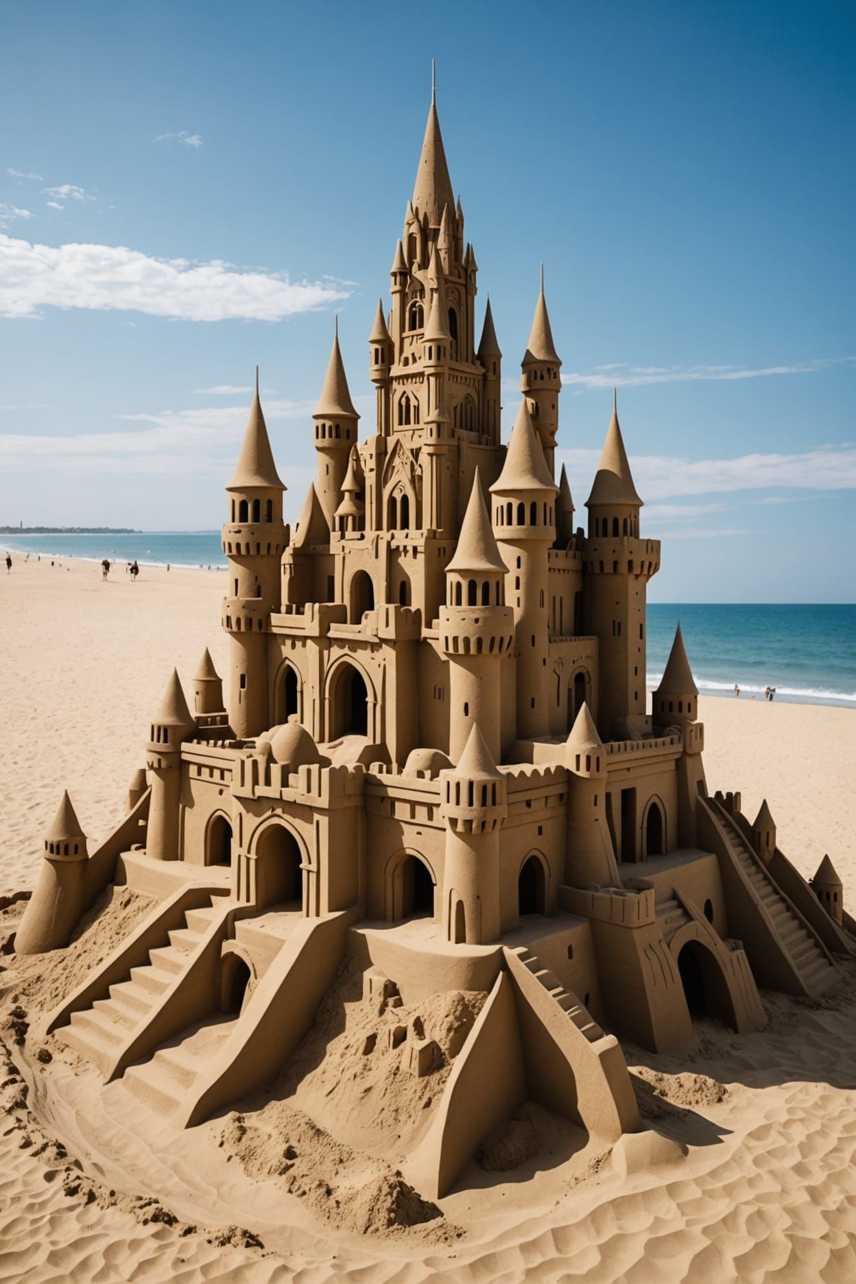 Futuristic Sandcastle AI Image