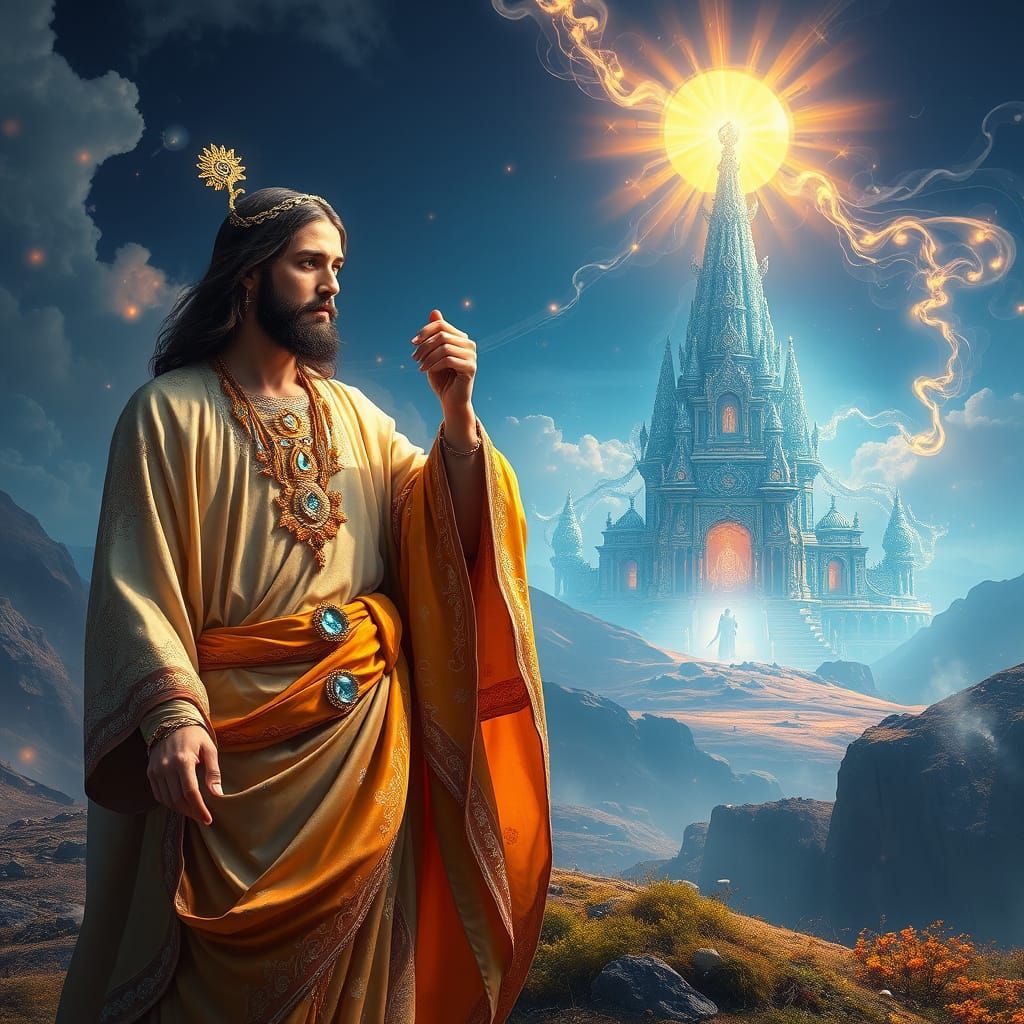 Divine Encounters in Ethereal Splendor