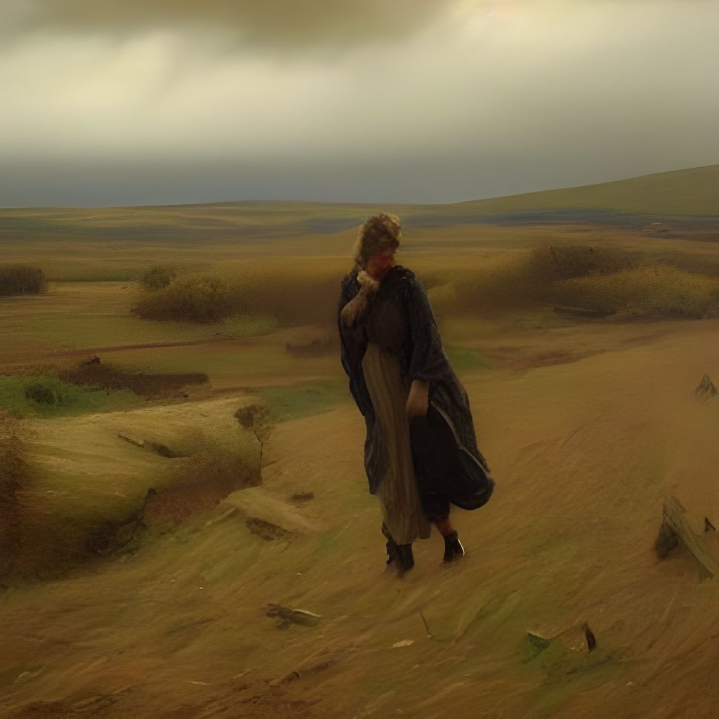 Autumn Storm: Impressionist Oil Painting