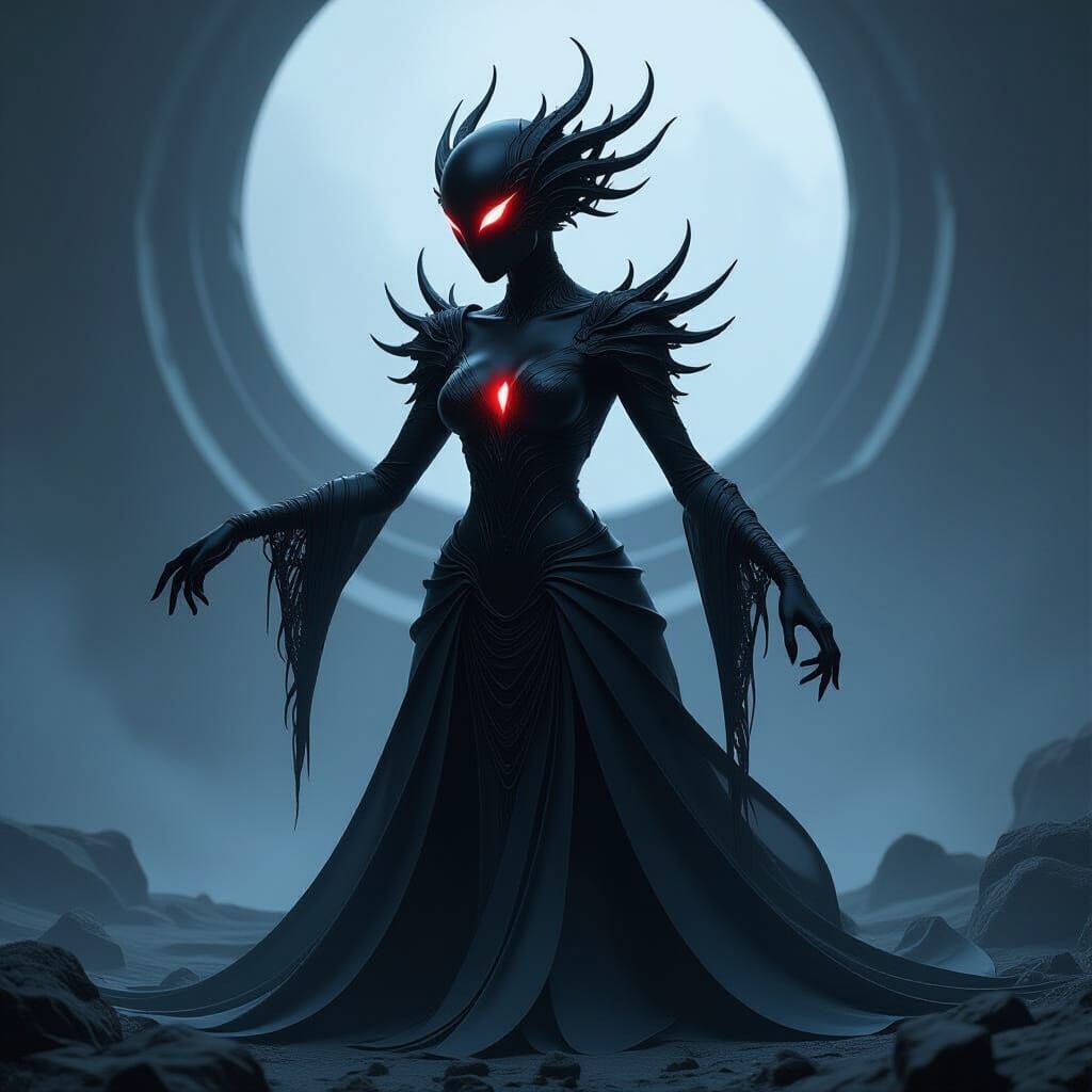 Dark Obsidian Shapeshifter Mid-Morph