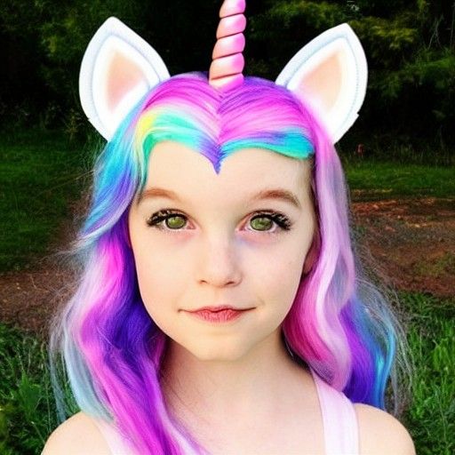 Enchanting Unicorn Princess in a Fantasy Realm