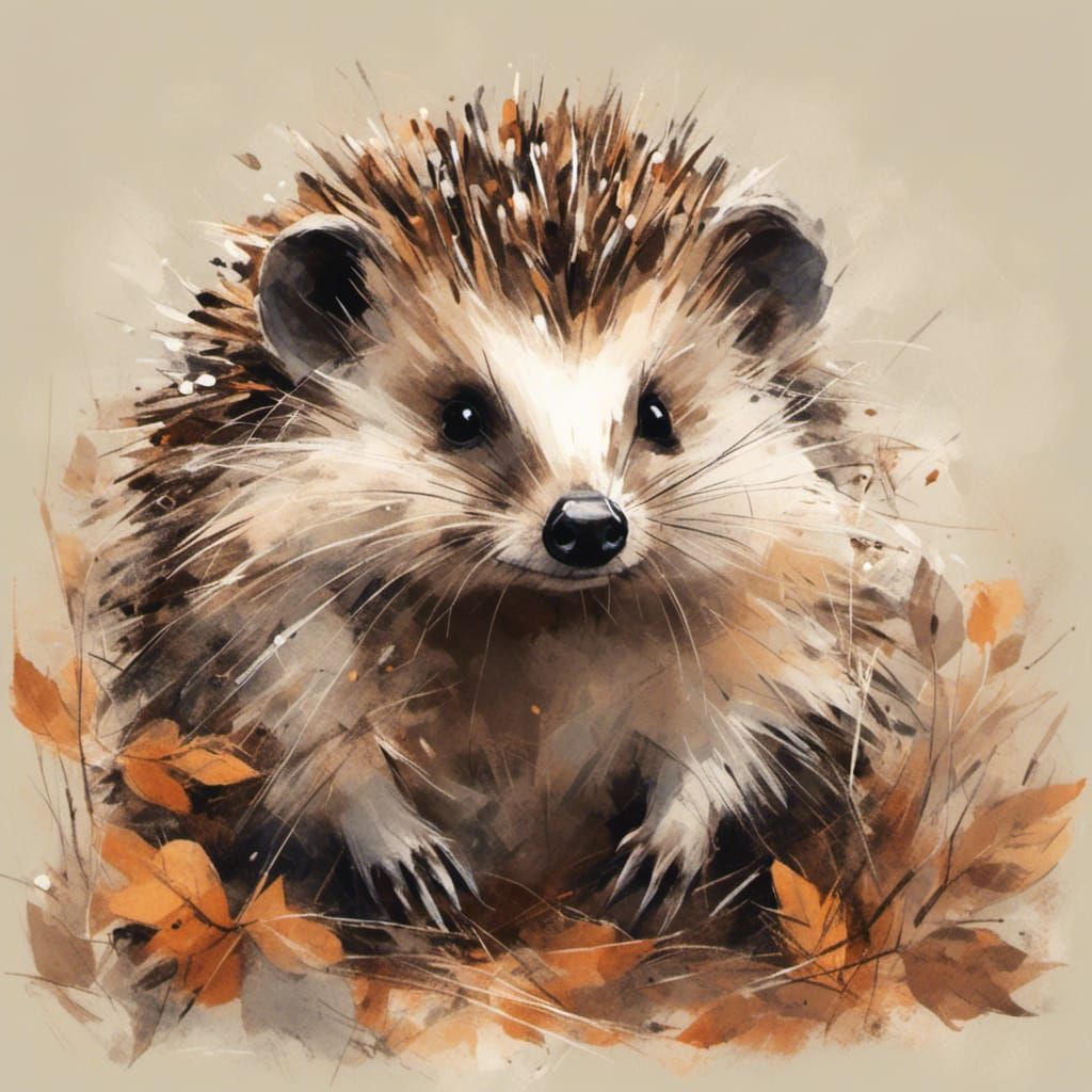 Adorable Hedgehog Portrait