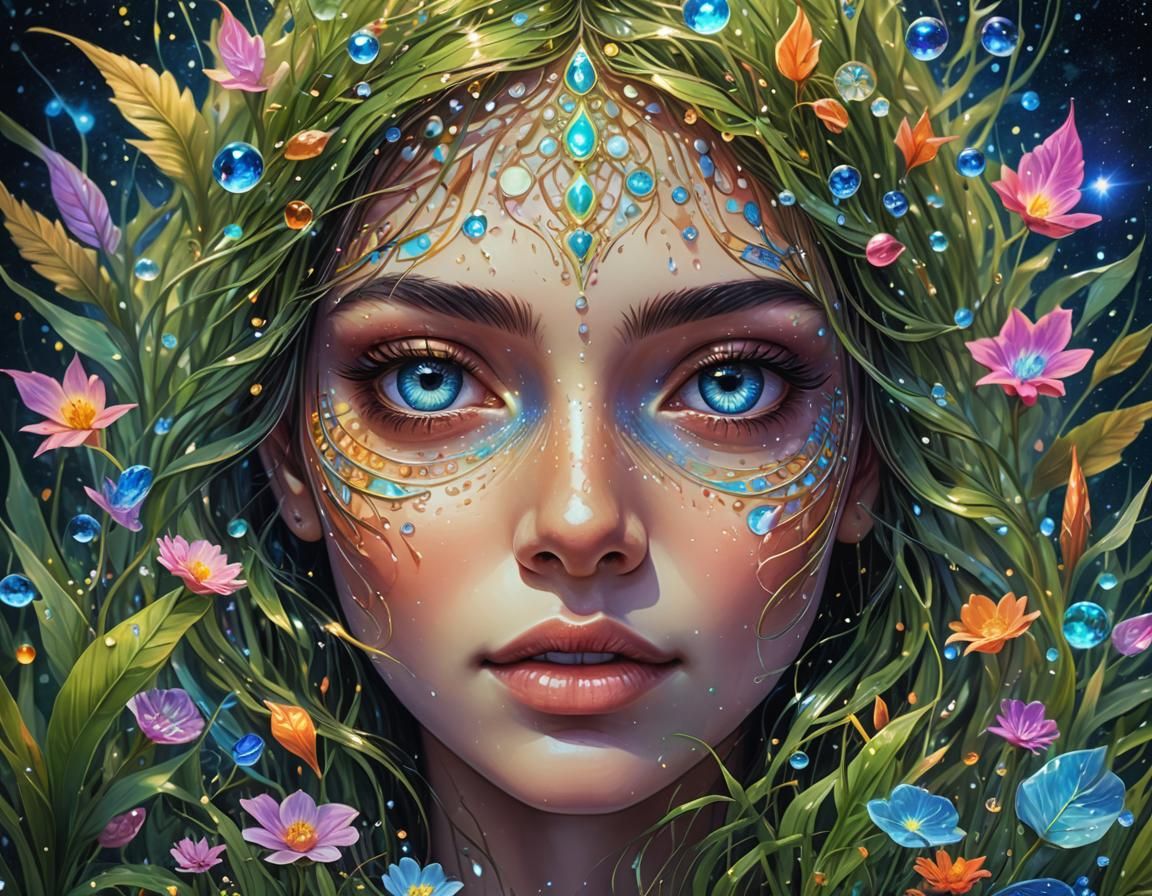 Cosmic Astral Landscape by Pablo Amaringo