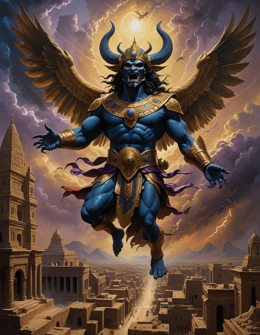 Assyrian demon of the southwest wind