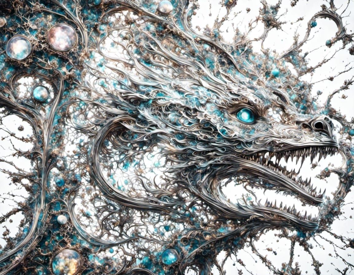 Psychedelic Surrealist Dreamscape in Hyperreal Style