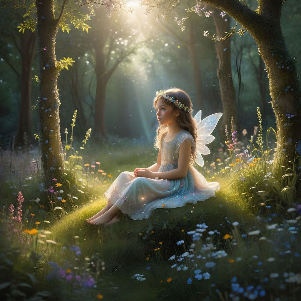 A Crystal Child in Ethereal Harmony