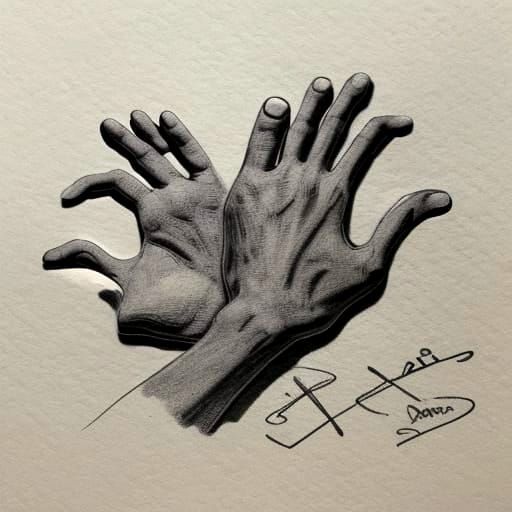 Distorted Ashcan School Line Art