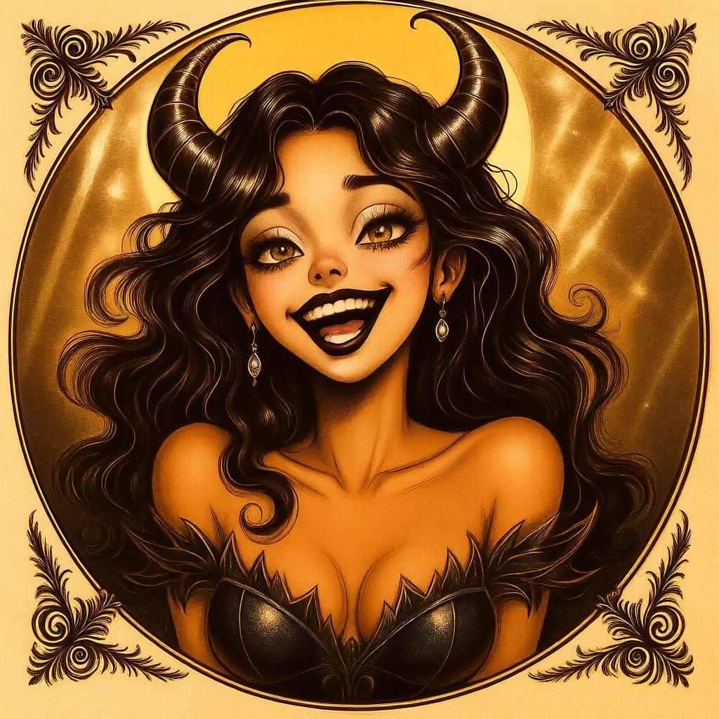 Gothic Anime Mermaid with Sharp Teeth in Dark Fantasy Style