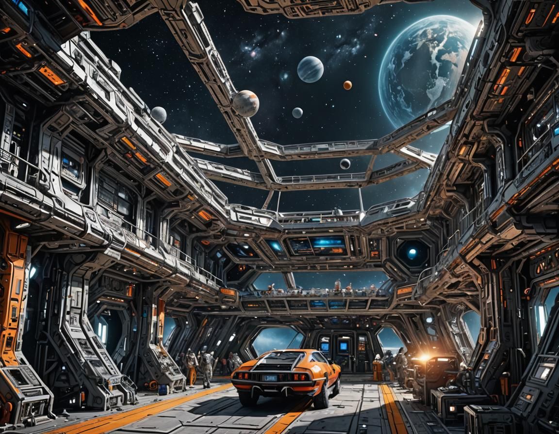 Detailed Interstellar Spacebase in Ultra HD