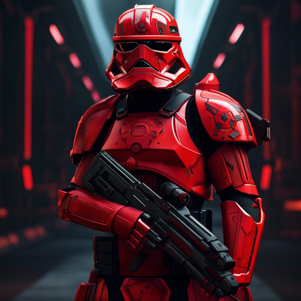 Detailed Sith Trooper Concept Art in 8K