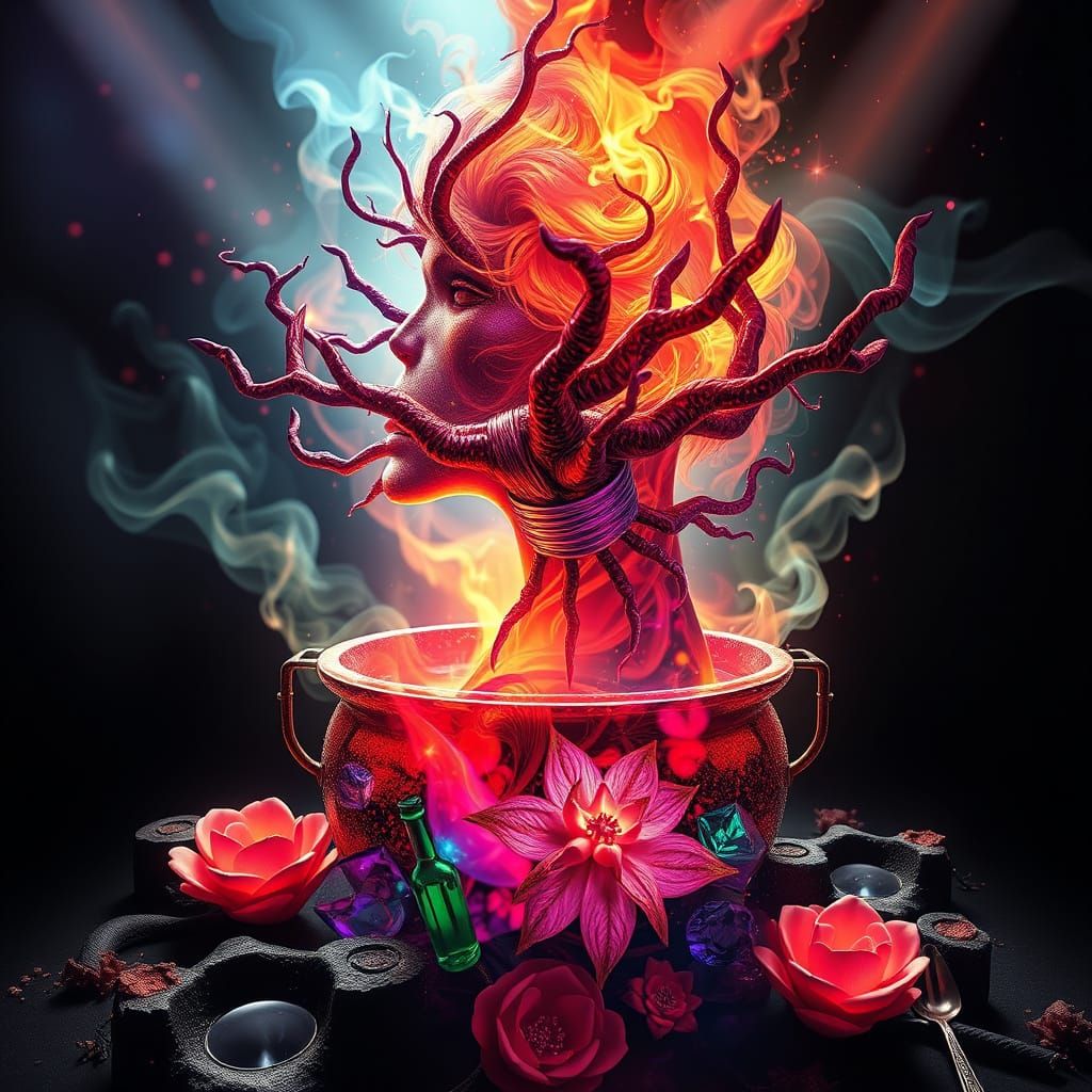 Ethereal Elixir Born from Mystical Brew