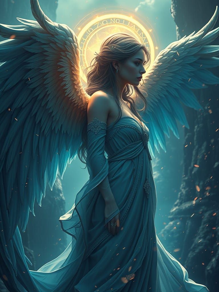 Surreal Fantasy Woman in Vibrant, High-Resolution Detail