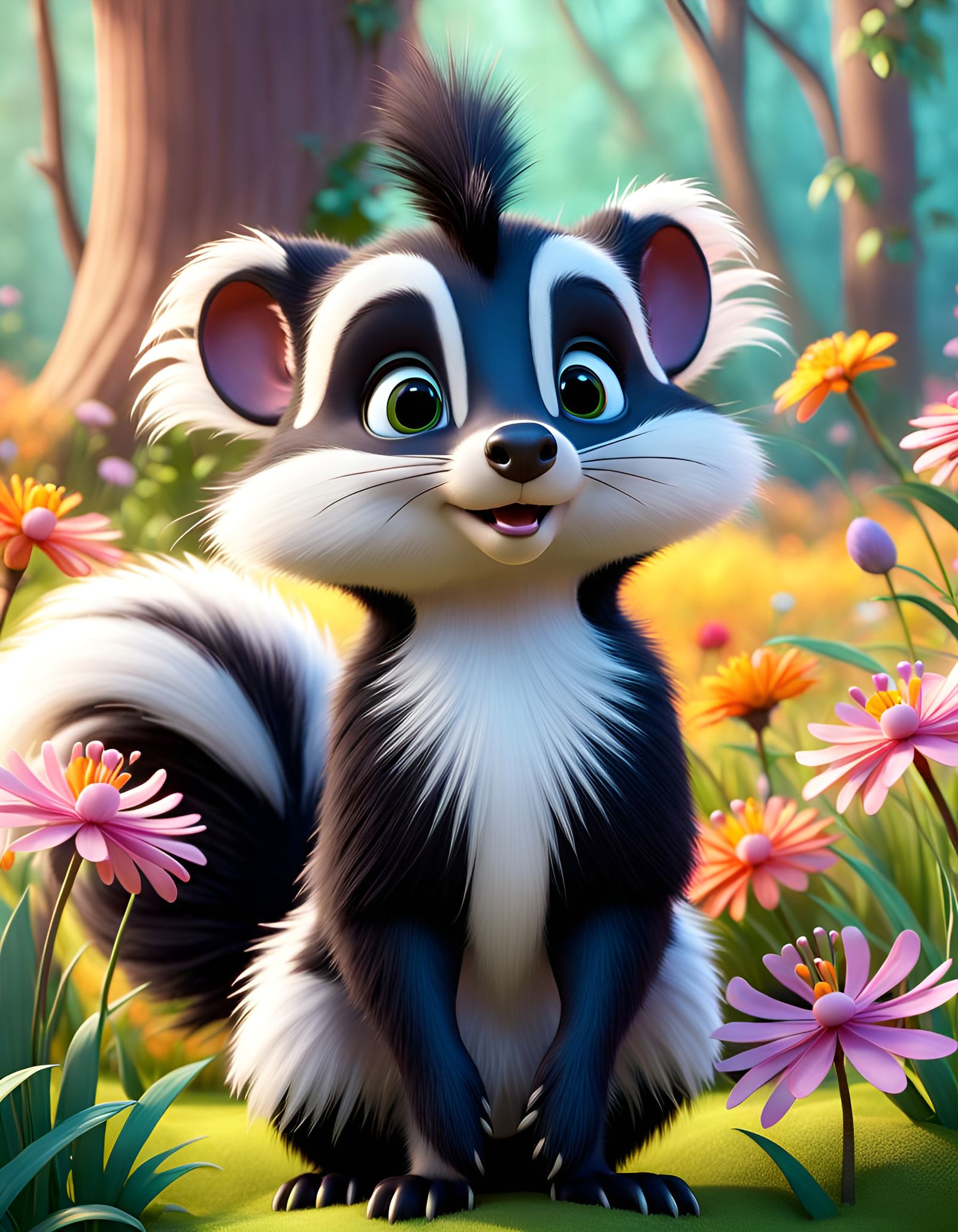 Flower 🌼 the Skunk