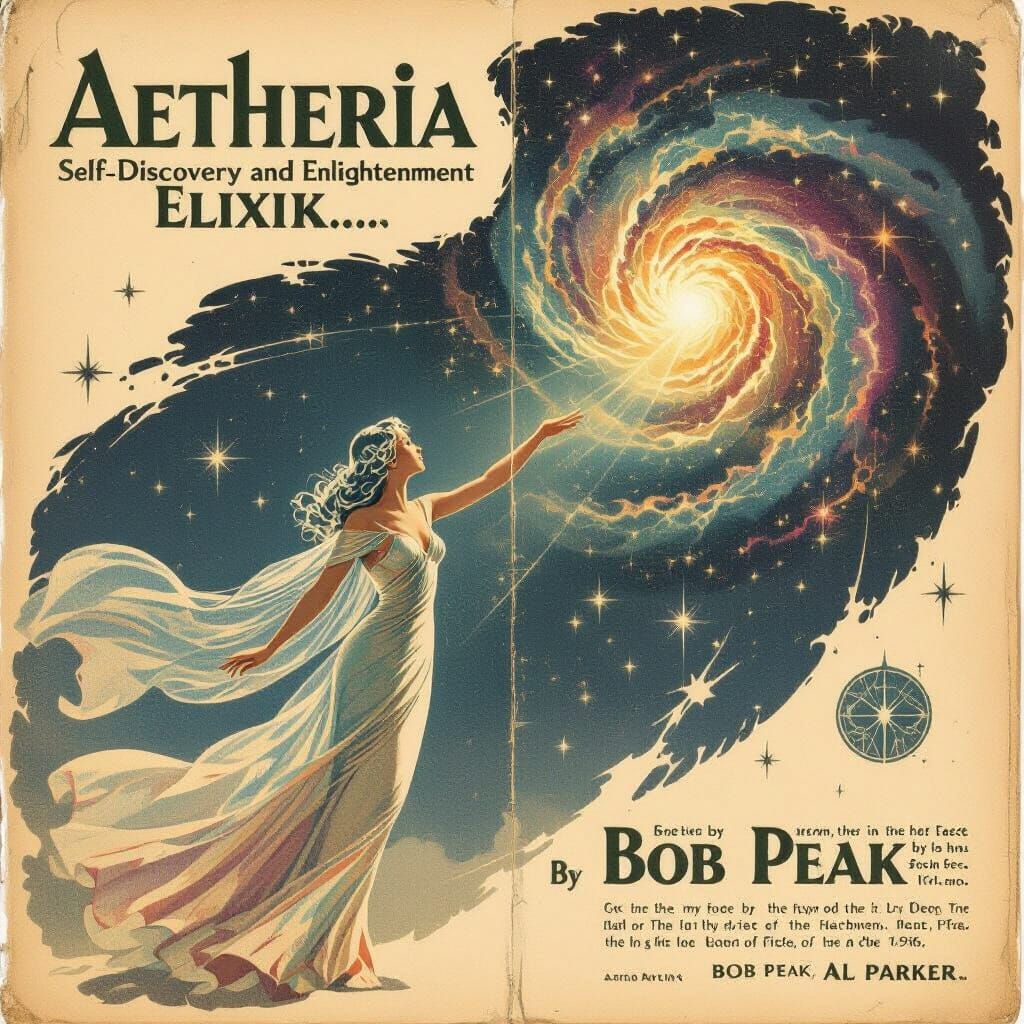 Vintage Ad for Aetheria Elixir: Self-Discovery and Enlighten...