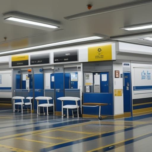 Modern Hospital Elevator Lobby Design for 5 Floors