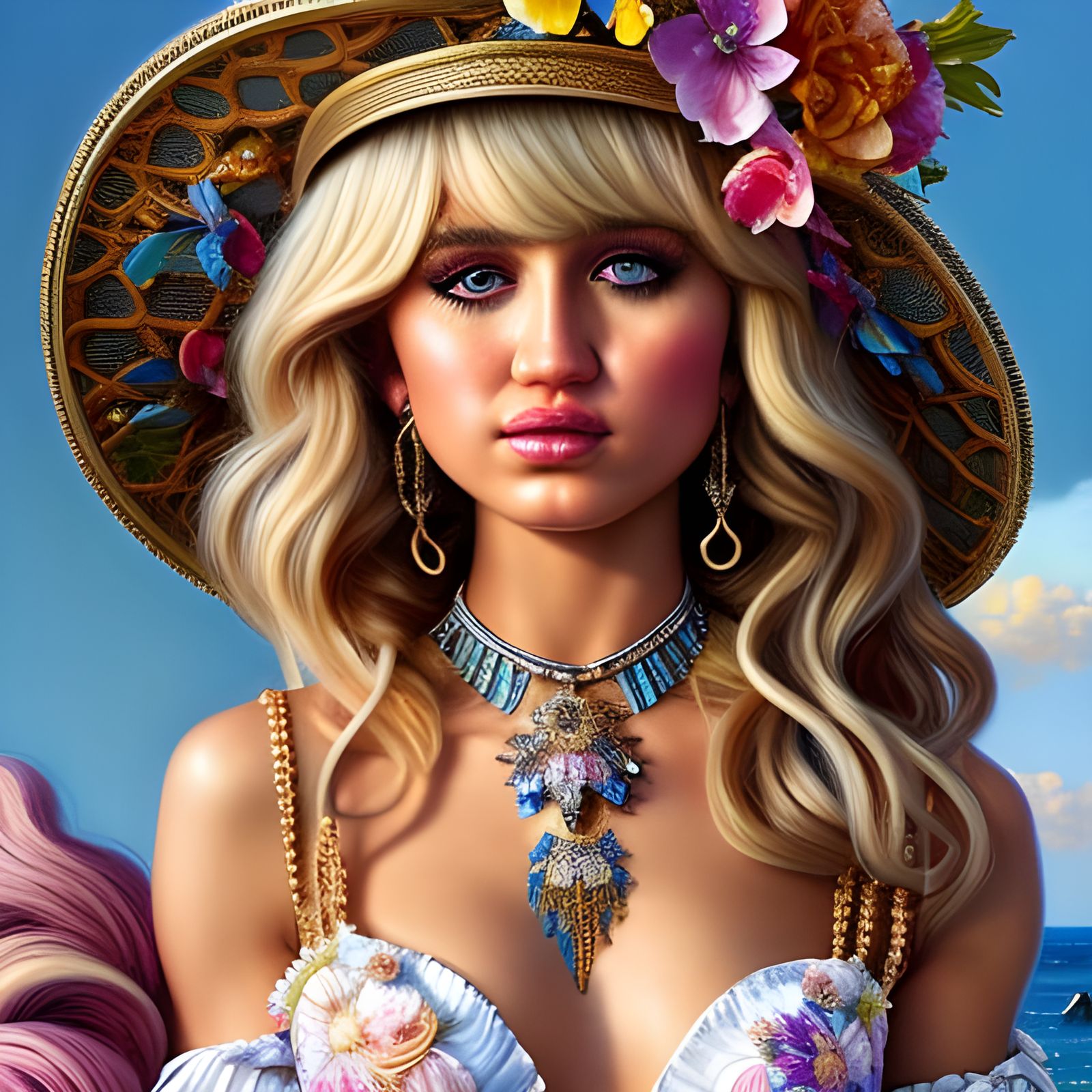 Hannah Montana in Cabana, Rococo Style