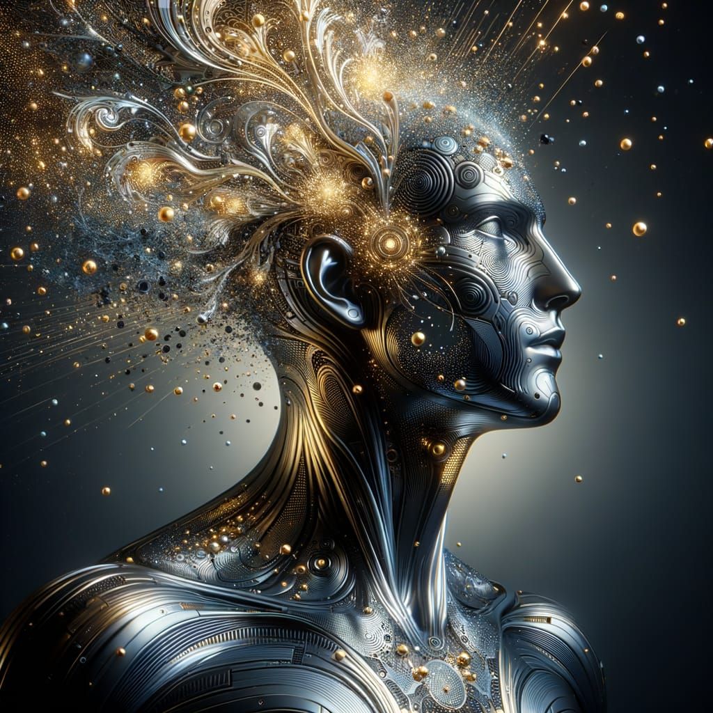 Futuristic Visionary in Motion