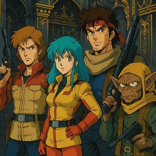 Space Rebels from a Baroque Alien Empire: 1980s Anime