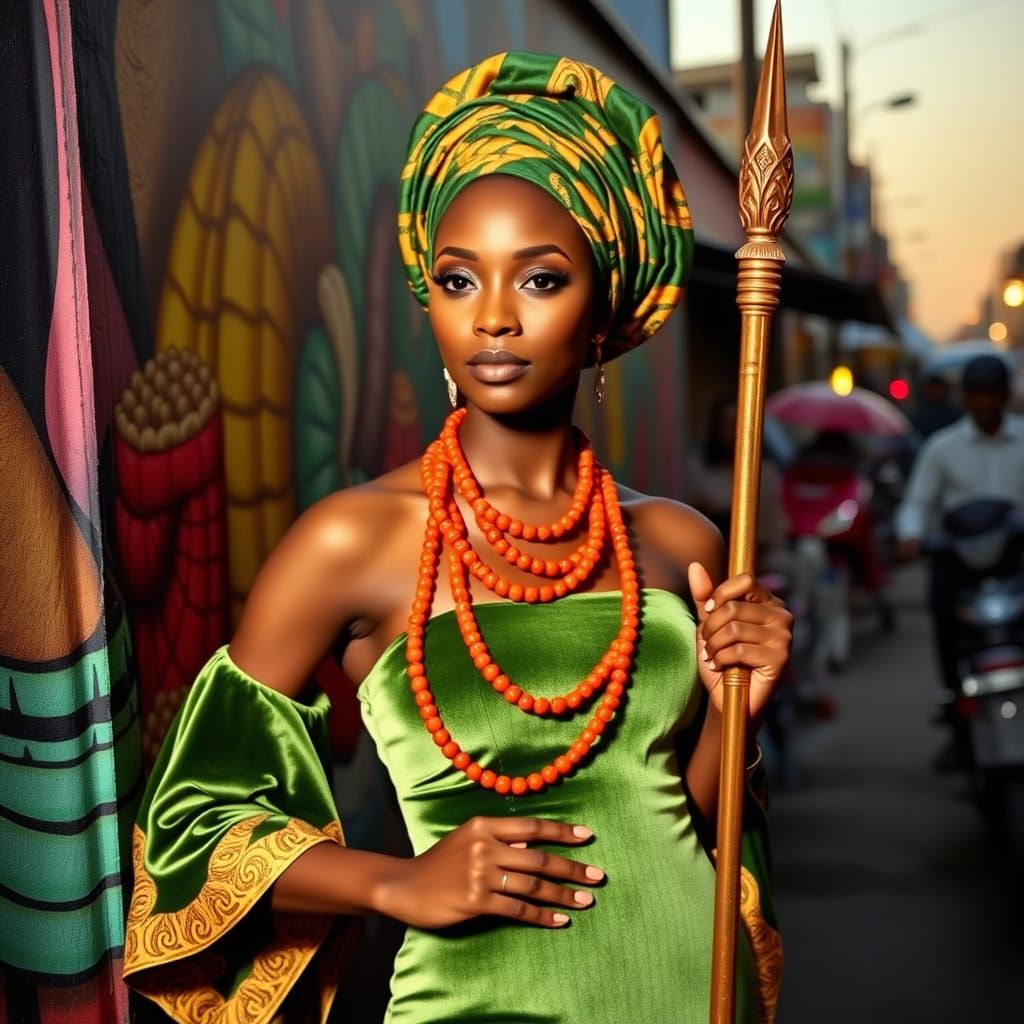 Lagos Glamour in Vibrant African Attire