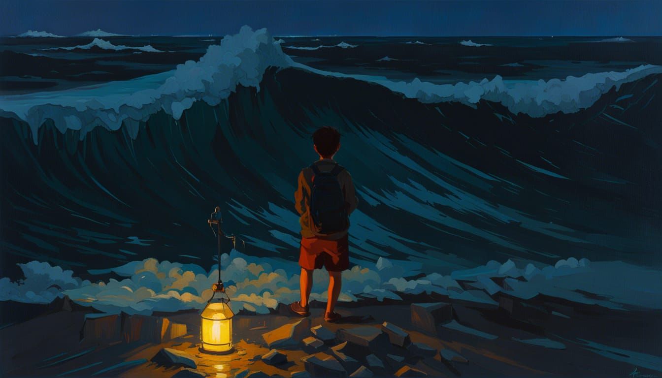 Roses on Water: Chiaroscuro Oil Painting