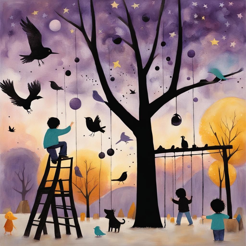 Toddlers' Playground Mural in Klassen Style