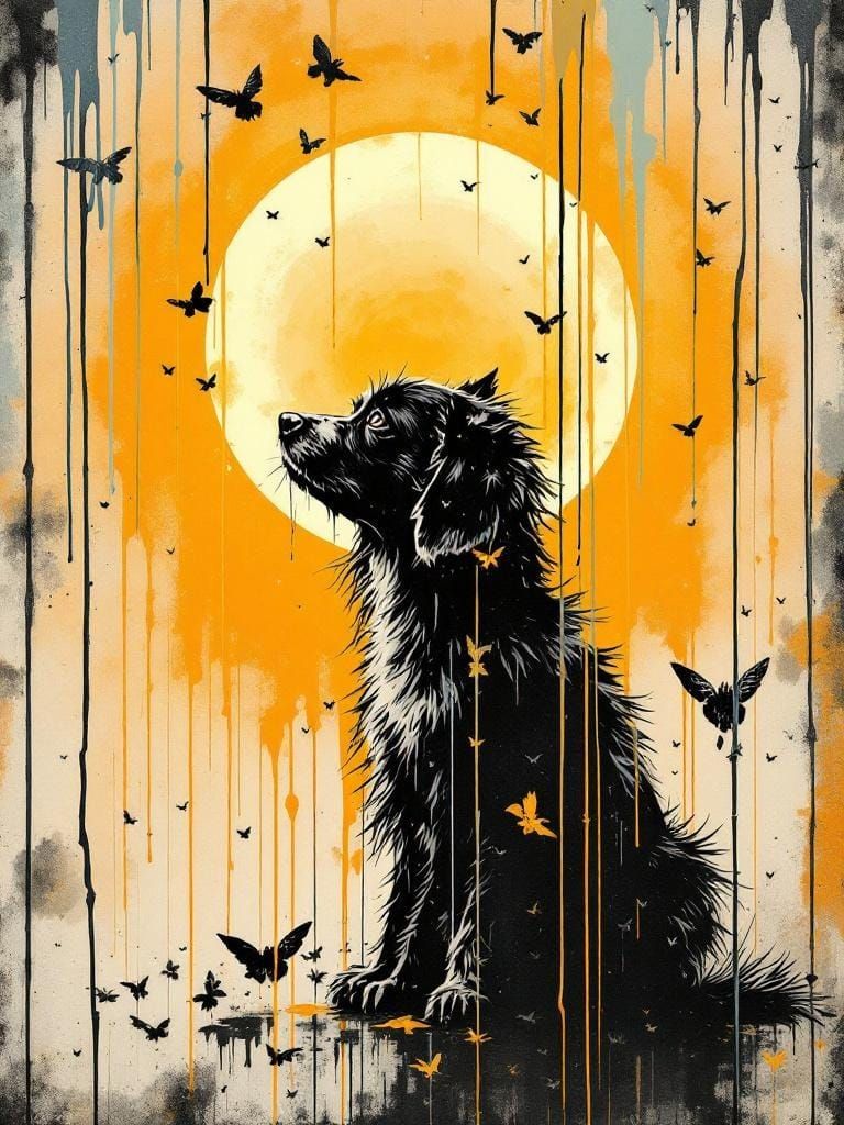 Dog in Sun: Fusion of Styles