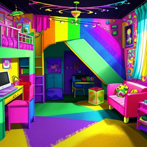 Vibrant Art Deco Bedroom Sanctuary