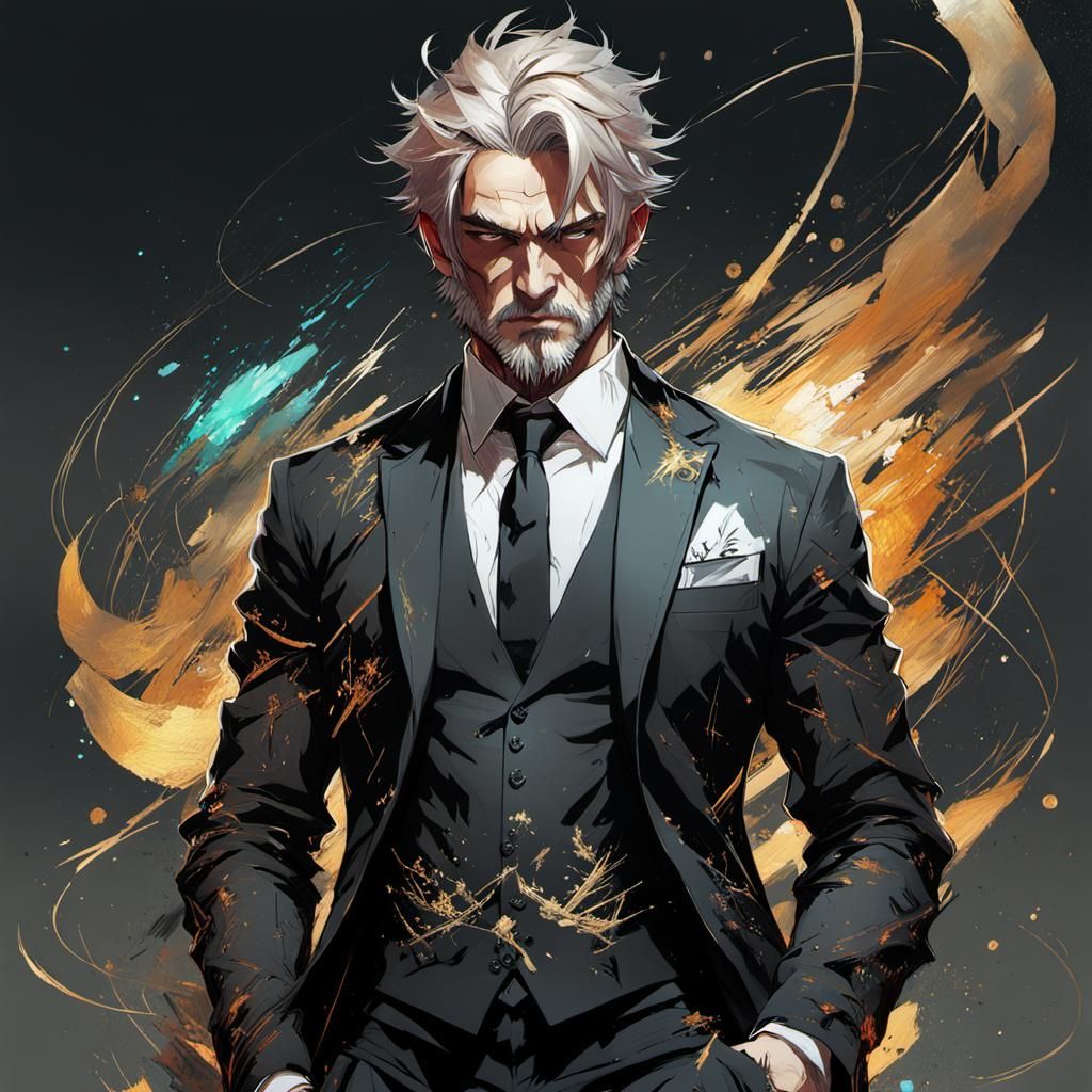 Hephaestus as Manga Art Splash Art